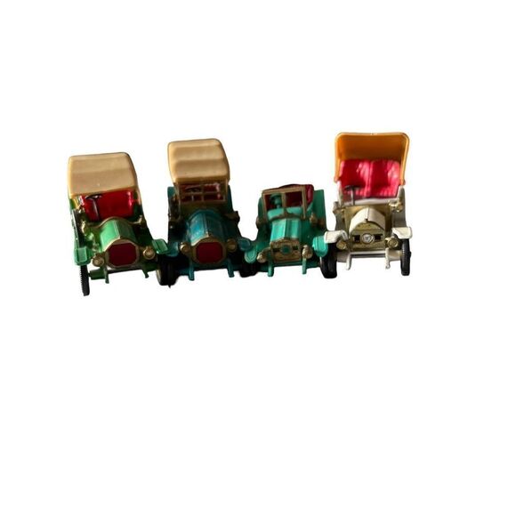 Matchbox Lesney Toy Car 1909-1912 Opel Thomas Flyabout Renault Mercer Lot 4 Mini - Picture 1 of 16